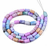 Opaque Baking Paint Crackle Glass Beads Strands X-FGLA-T004-01I-2