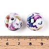 Ocean Theme Printed Opaque Acrylic Beads MACR-T048-07B-3