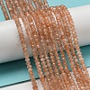Natural Peach Moonstone Beads Strands LS-G-A097-C02-01-1