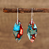 Bohemian Style 304 Stainless Steel Emperor Stone Dangle Earrings SL3554-2-1