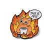 Fine Thmem Enamel Pin JEWB-K018-30B-EB-1