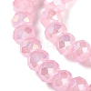 Baking Electroplate Glass Beads Strands DGLA-A039-J10mm-B15-3