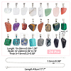 DIY Gemstone Pendant Necklaces Making Kits DIY-UN0001-83P-4