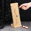 Detachable Rectangle Wooden Slant Back Necklace Display Stands NDIS-WH0009-15-4