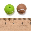 Sports Theme Food Grade Eco-Friendly Silicone Beads SIL-T058-03M-01-3