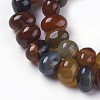 Dyed Natural Agate Beads Strands G-F595-D-4