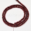 Faceted Rondelle Transparent Painted Glass Beads Strands DGLA-J001-C04-2