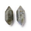 Natural Labradorite Double Terminal Pointed Pendants G-C007-02A-27-2