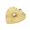 304 Stainless Steel Pendants STAS-V003-05G-06-2
