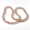 8x5MM Faceted Rondelle Electroplate Glass Bead Strands for Jewelry Making X-EGLA-D020-8x5mm-71-4