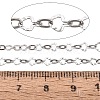 304 Stainless Steel Textured Ginkgo Leaf Link Chains CHS-Q009-07P-3