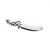 Tarnish Resistant 304 Stainless Steel Large Sword Pendants STAS-E090-13P-B-3