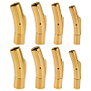 8Pcs 4 Styles Stainless Steel Bayonet Clasps STAS-DR0001-15G-1