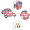 DIY Cars Diamond Painting Keychains Kits DIY-WH0182-16-4