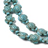 Synthetic Turquoise Beads Strands G-E456-35D-8x10mm-03-3