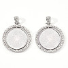 Alloy Pendant Cabochon Settings Y-PALLOY-S107-005P-RS-1