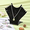 Stereoscopic Organic Glass Necklaces Displays X-NDIS-N001-04-6