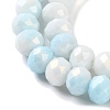Electroplate Glass Beads Strands LAMP-S068-02K-3