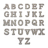 Alphabet Resin Rhinestone Patches DIY-TAC0005-45B-1