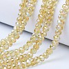 Electroplate Glass Beads Strands EGLA-A034-T2mm-B18-1