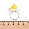 Afternoon Tea Resin & Plastic Adjustable Finger Rings for Women RJEW-K317-01B-3