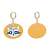 (Jewelry Parties Factory Sale)Golden Plated Brass Huggie Hoop Earring EJEW-JE04484-07-2