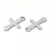 Non-Tarnish 304 Stainless Steel Tiny Cross Charms STAS-H149-05P-2