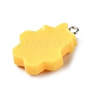 Bee Theme Opaque Resin Pendants RESI-G081-03C-2