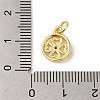 Brass Micro Pave Clear Cubic Zirconia Pendants KK-R162-006E-G-3