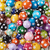 Opaque Acrylic Beads SACR-CW0001-03-6
