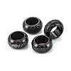 Frosted 201 Stainless Steel European Beads X-STAS-B020-13EB-1