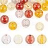 20Pcs 4 Colors Transparent Acrylic Beads MACR-TADJ0001-02B-1