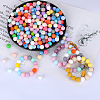 Round Silicone Focal Beads SI-JX0046A-99-3