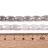 Anti-Tarnish Electroplate Glass Beads Strands EGLA-Q130-02A-02-4