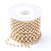 Brass Rhinestone Strass Chains CHC-T002-SS12-01C-1