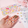 160Pcs 8 Styles Transparent Acrylic Beads TACR-SP0001-10-3