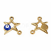 304 Stainless Steel Enamel Connector Charms STAS-N087-62-03G-1