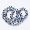 Electroplat Glass Beads Strands EGLA-Q092-8mm-D06-2