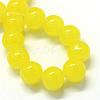 Baking Paint Imitation Jade Glass Round Bead Strands DGLA-Q021-10mm-24-2