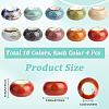 40Pcs 10 Colors Handmade Porcelain Beads PORC-PA0001-34-2