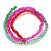 Transparent Painted Glass Beads Strands DGLA-A034-T1mm-A24-5