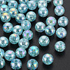 Transparent Crackle Acrylic Beads MACR-S373-66-L03-1