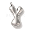 Non-Tarnish 304 Stainless Steel Pendants STAS-M017-08P-25-1