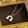 Stainless Steel Pendant Necklace GF6823-1-2