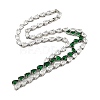 Brass Micro Pave Cubic Zirconia Necklaces NJEW-H027-01P-01-1