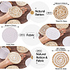 6Pcs 3 Styles Handmade Hot Pads with Corn Straw Woven Placemats AJEW-MB0001-04-4