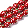 Handmade Lampwork Beads Strands X-LAMP-R109B-15A-1