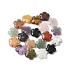 Mixed Natural Gemstone Flower Beads Strands G-L241A-07-4