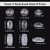 24 Sets 3 Style Silicone Eyeglass Nose Pads FIND-GF0004-33-3