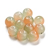 Two Tone Spray Painting Glass Beads GLAA-L046-03B-1